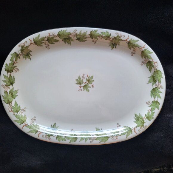 Vtg Franconia Krautheim "Sycamore" 16" Oval Serving Platter Selb Bavaria Germany - Picture 1 of 5